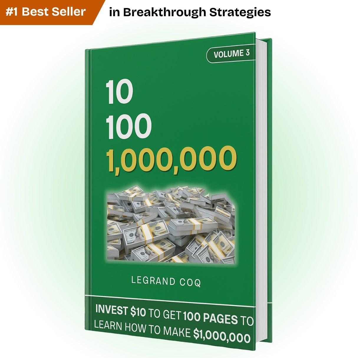 Book titled '10 to 100, 1,000,000' by Legrand Coq on a white background